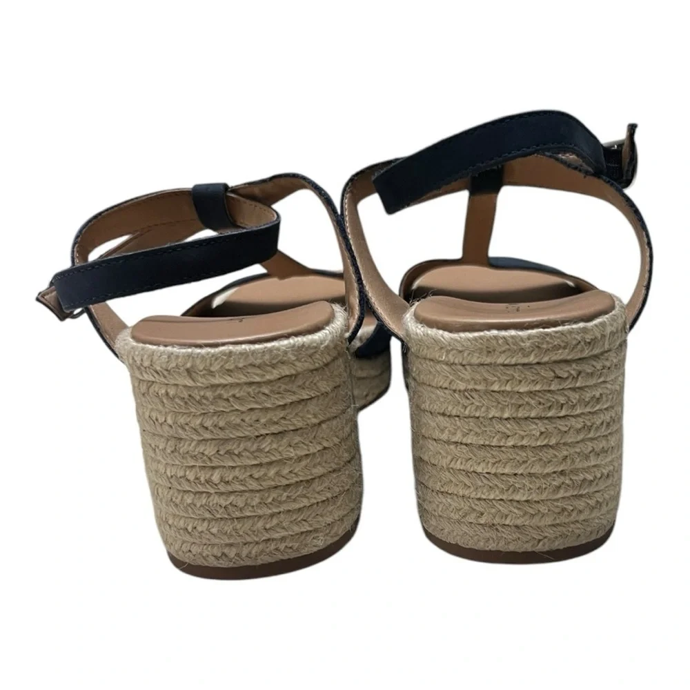 Lucky Brand Espadrille Navy Blue Sandals Size 9.5M